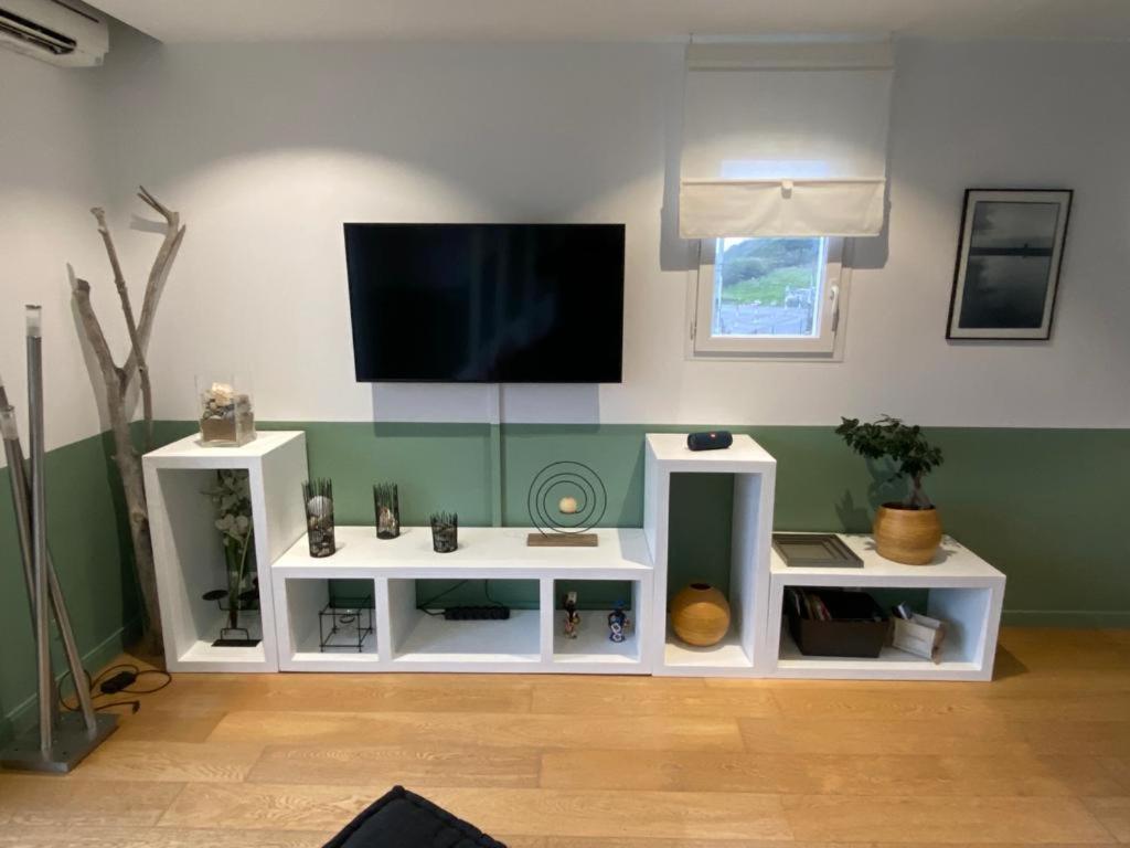 Bel Appartement Vue Mer - 1Er Rang Front De Mer 圣让－德吕兹 外观 照片