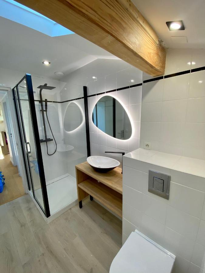 Bel Appartement Vue Mer - 1Er Rang Front De Mer 圣让－德吕兹 外观 照片